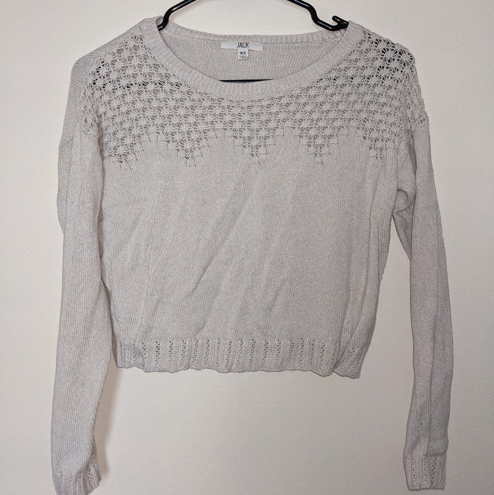 ❤️‍🔥3 for $15 Jack lace looking pattern neck sweater